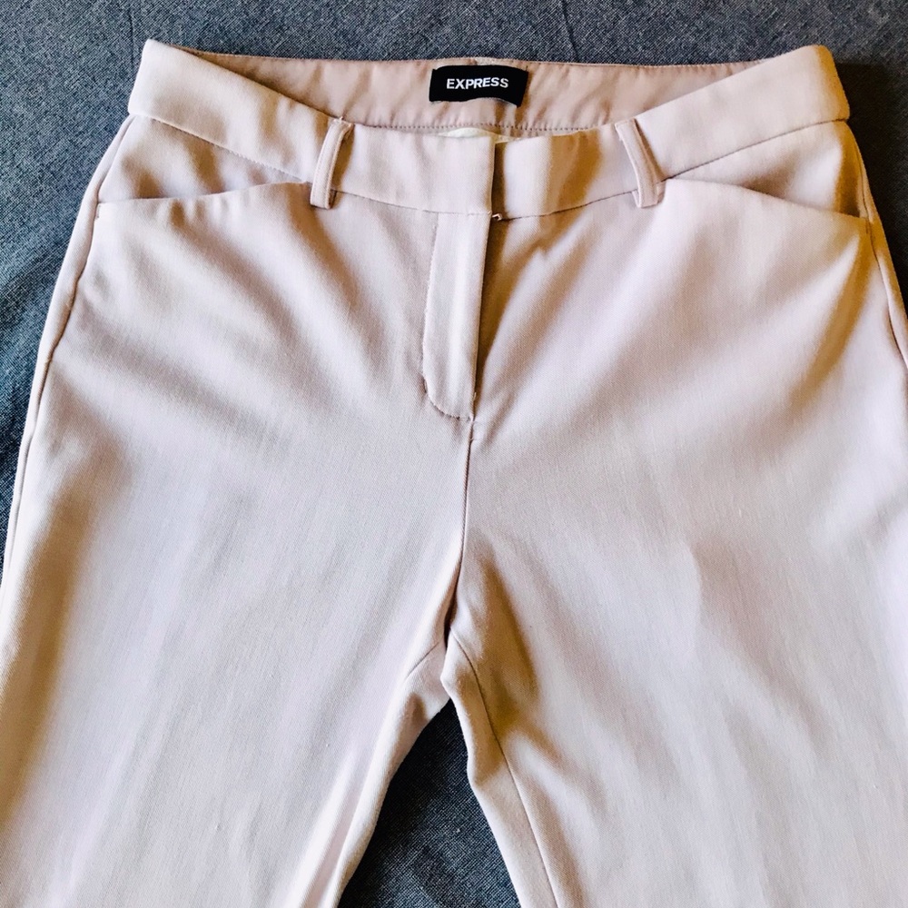 Express blush ankle slacks